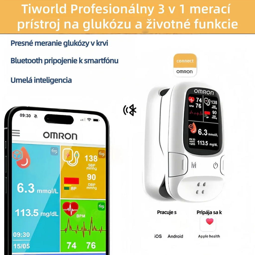 🔥 Omron™ 2026 Nový neinvazívny inteligentný glukomer – meranie glukózy bez ihiel a bez bolesti